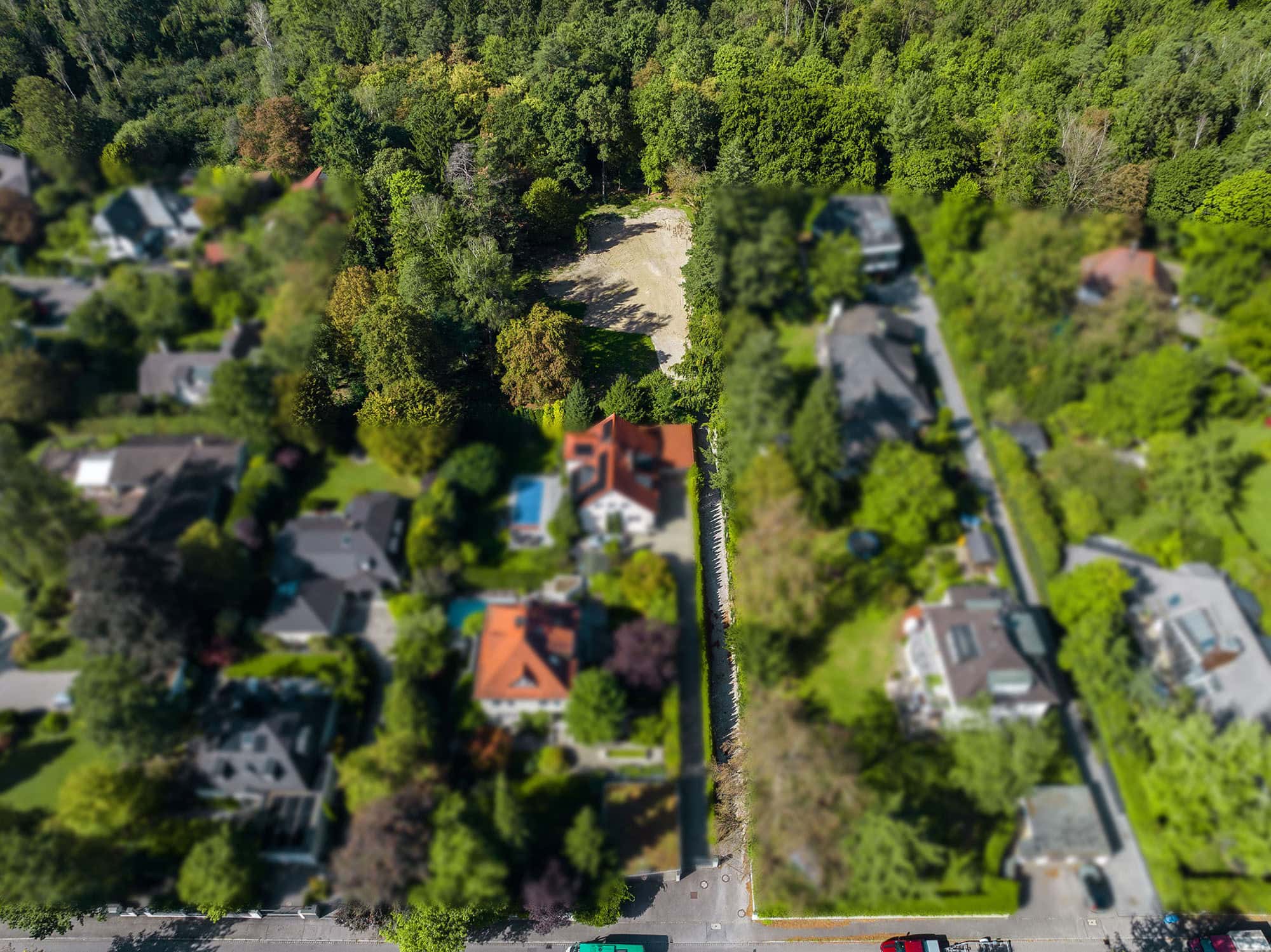 Drohnenbild Baugrundstück