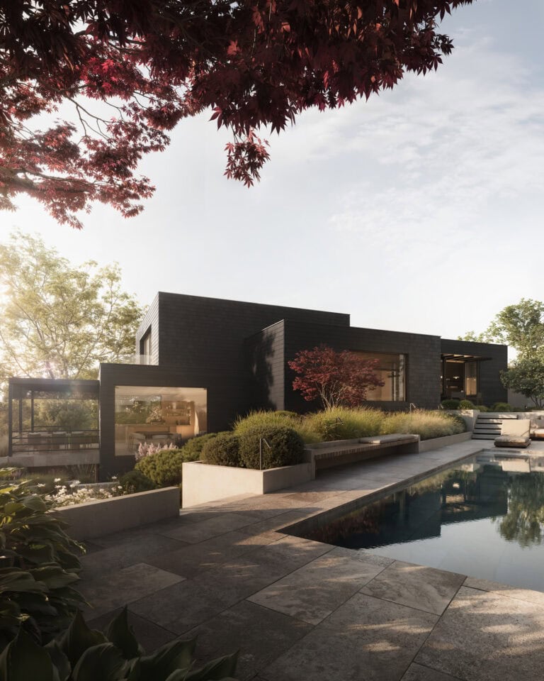 House view with pool