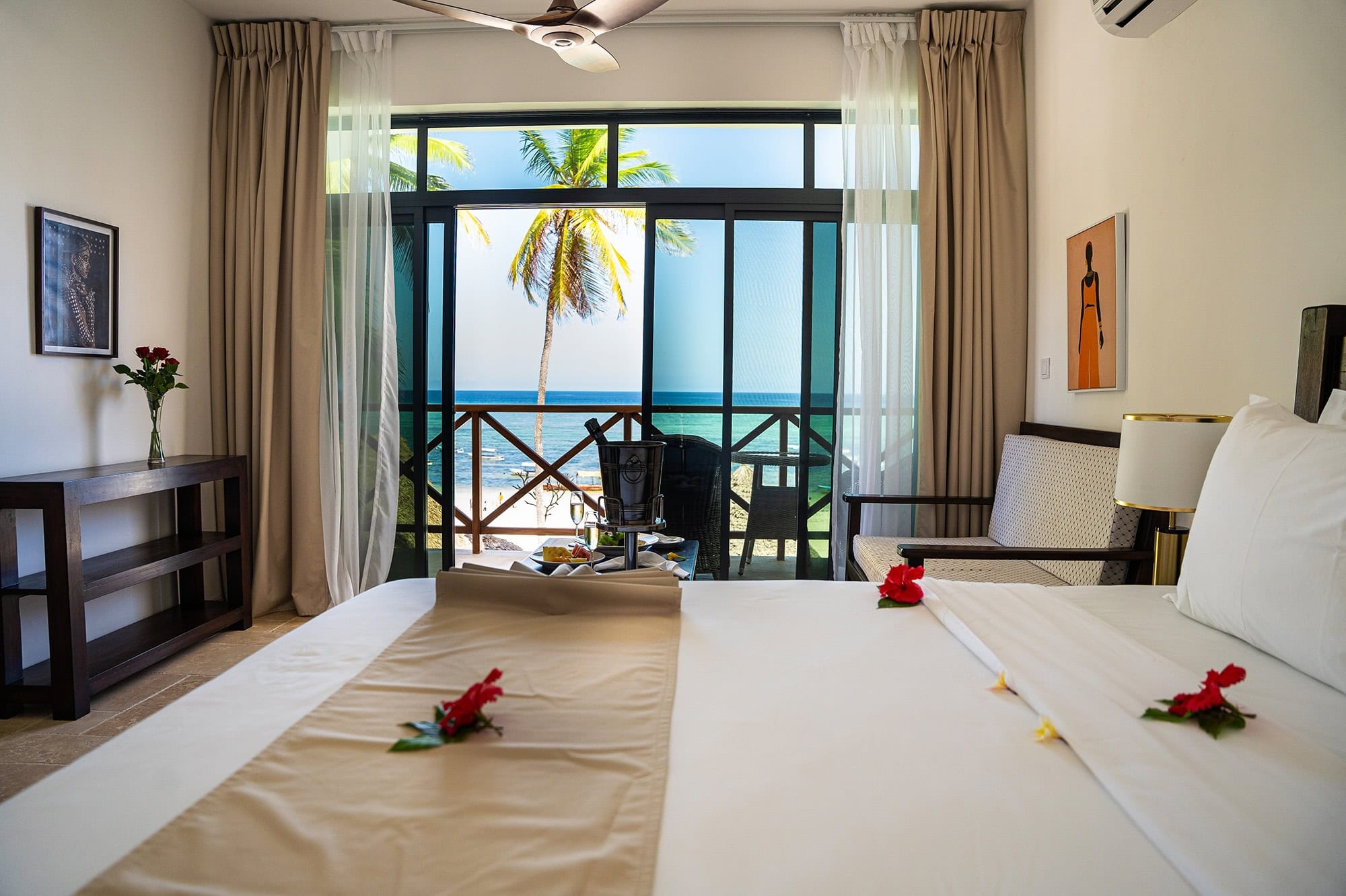 Schlafzimmer mit Ausblick