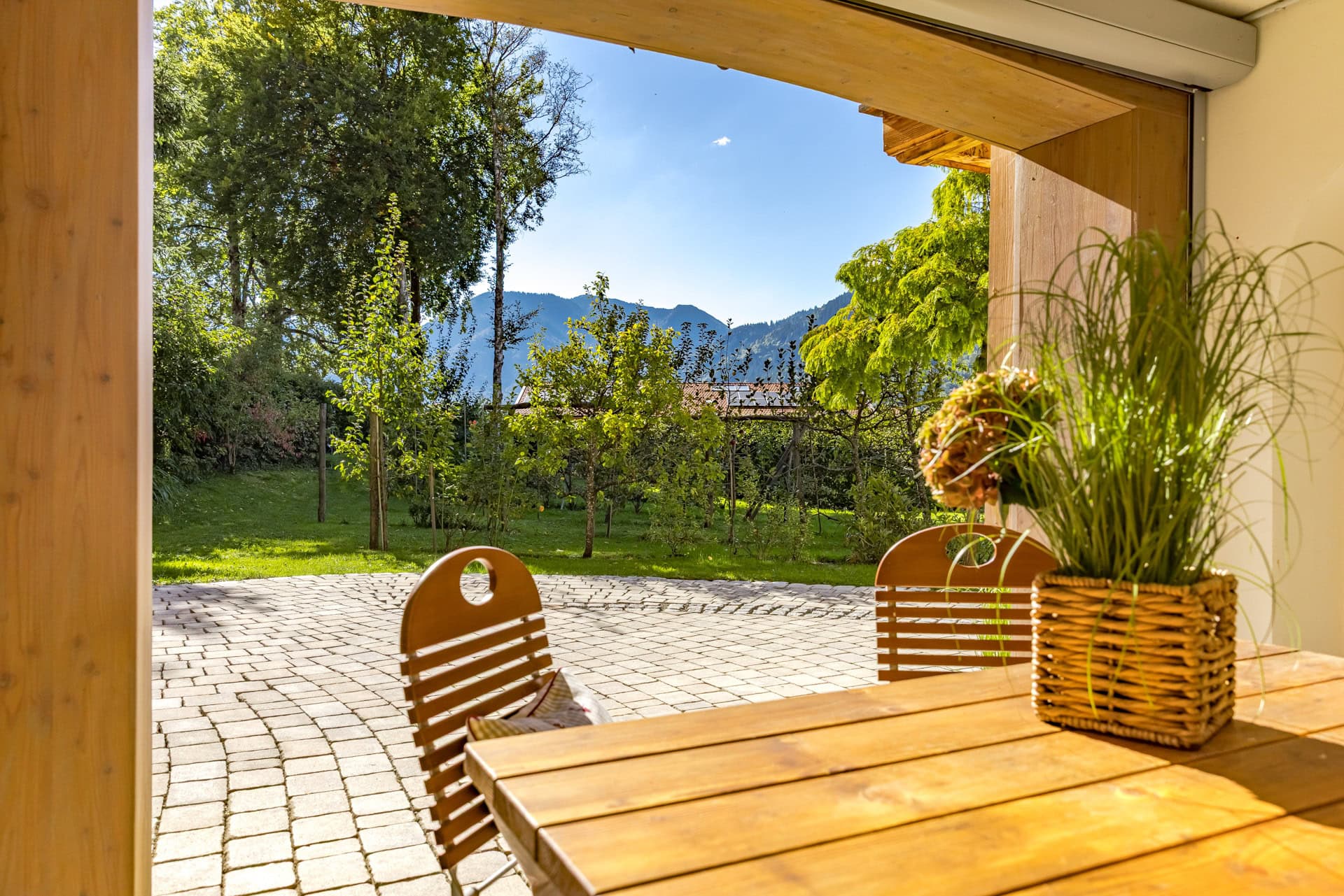 Cozy outdoor seating