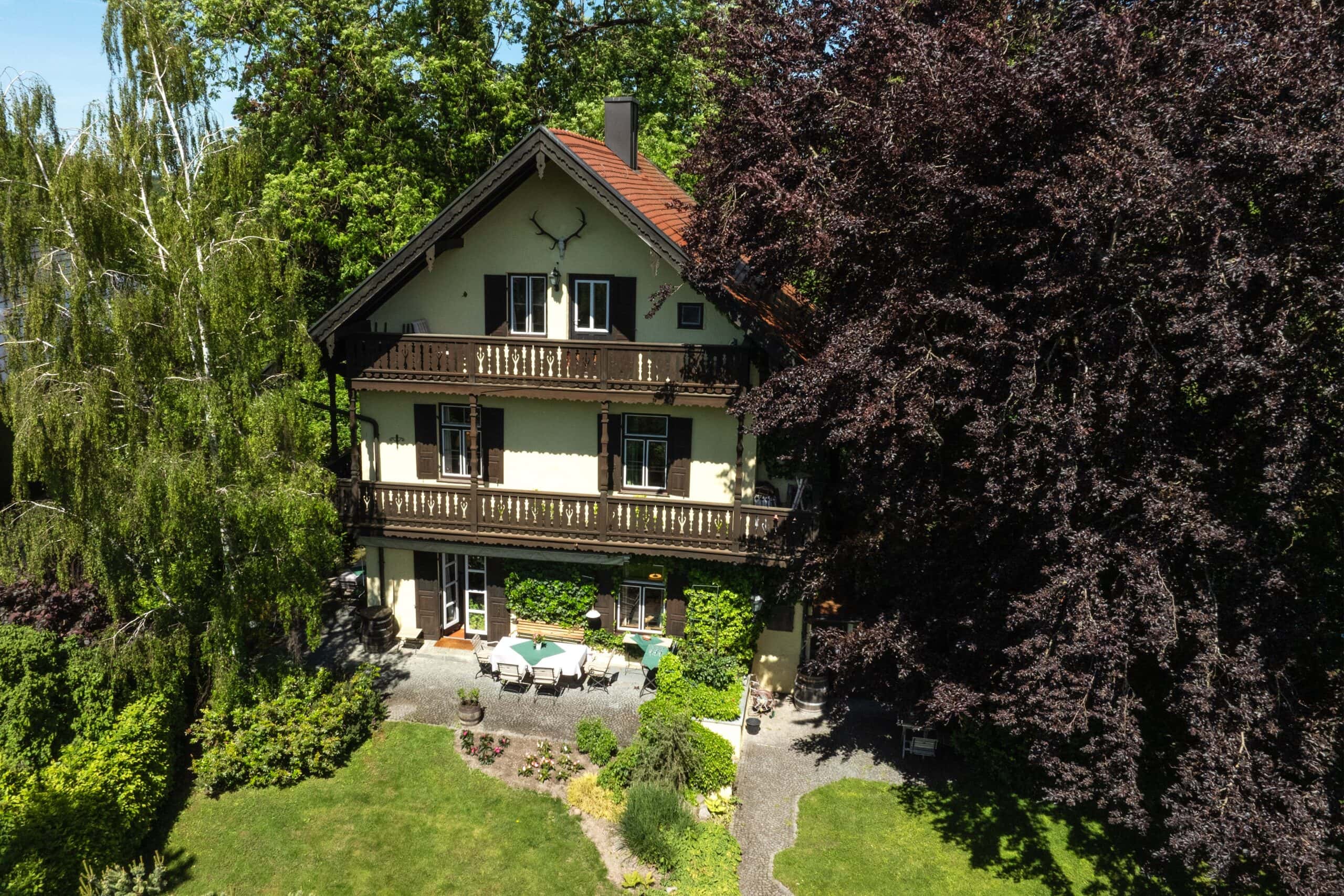 Ansicht Gartenfront gen Südosten