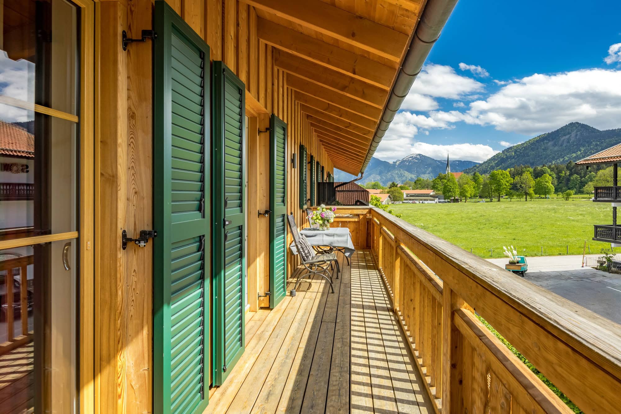 Sonnenbalkon mit Ausblick