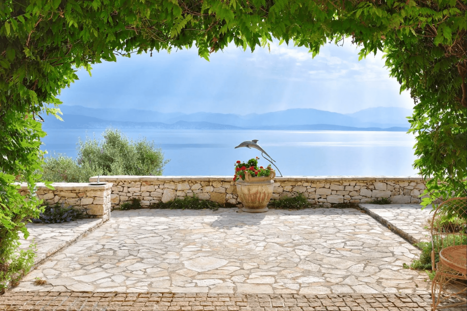 Terrasse mit Meerblick