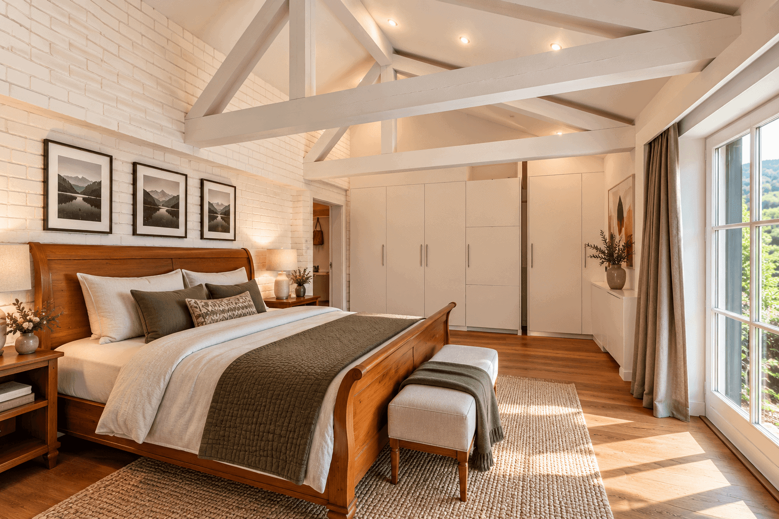 KI-Staging Schlafzimmer