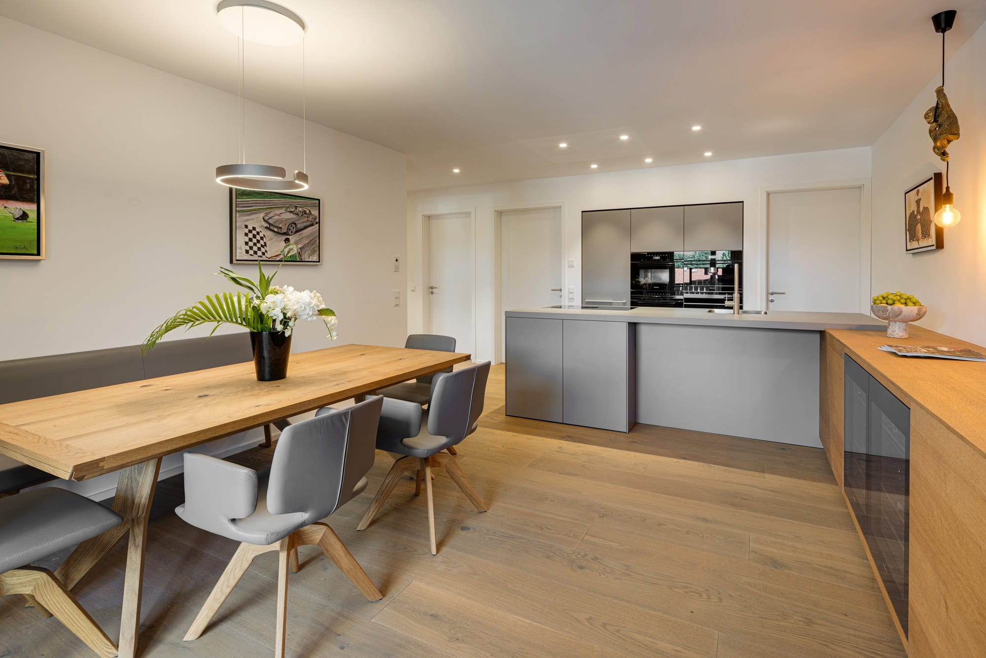 Kitchen with dining room