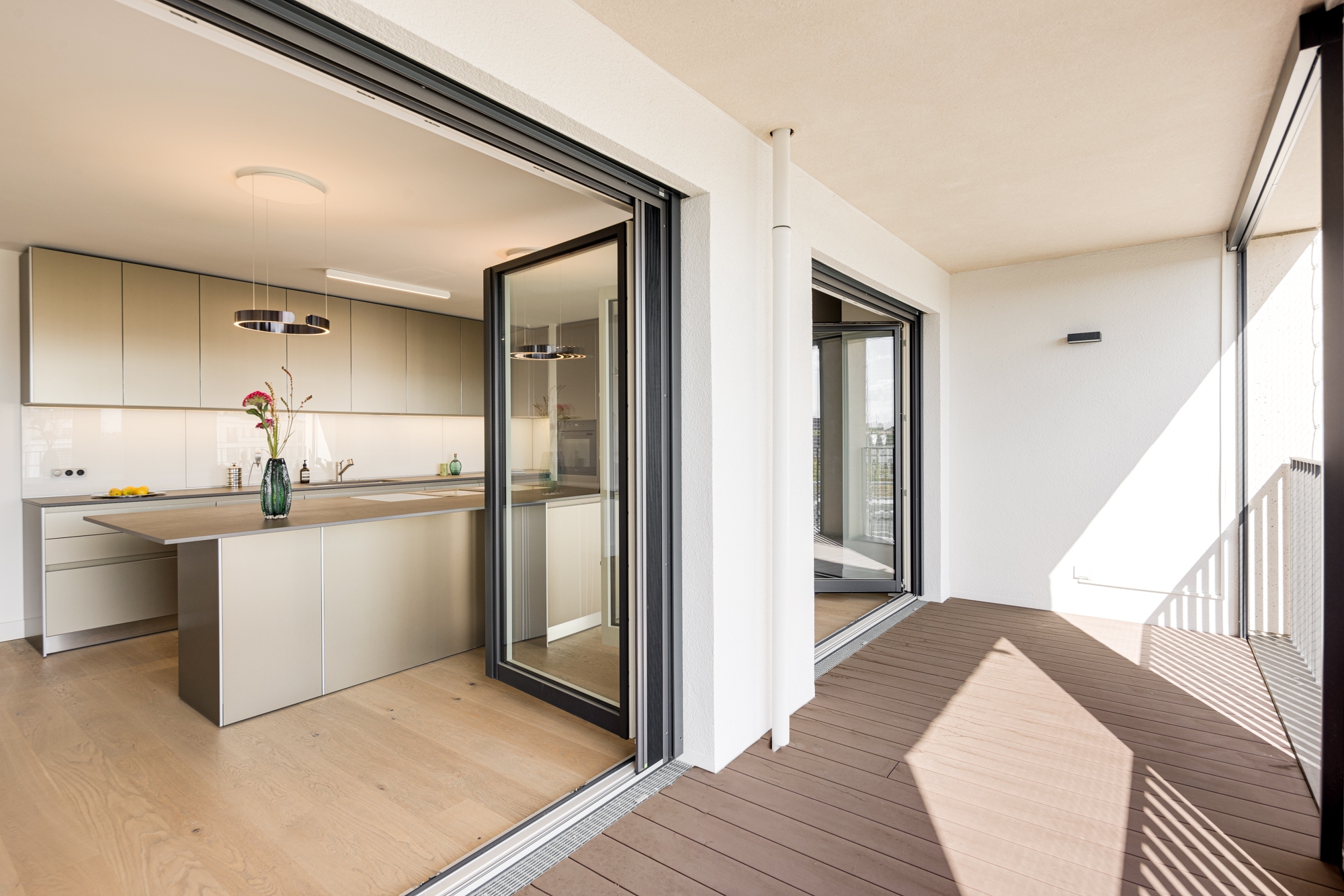 Küche mit Terrasse