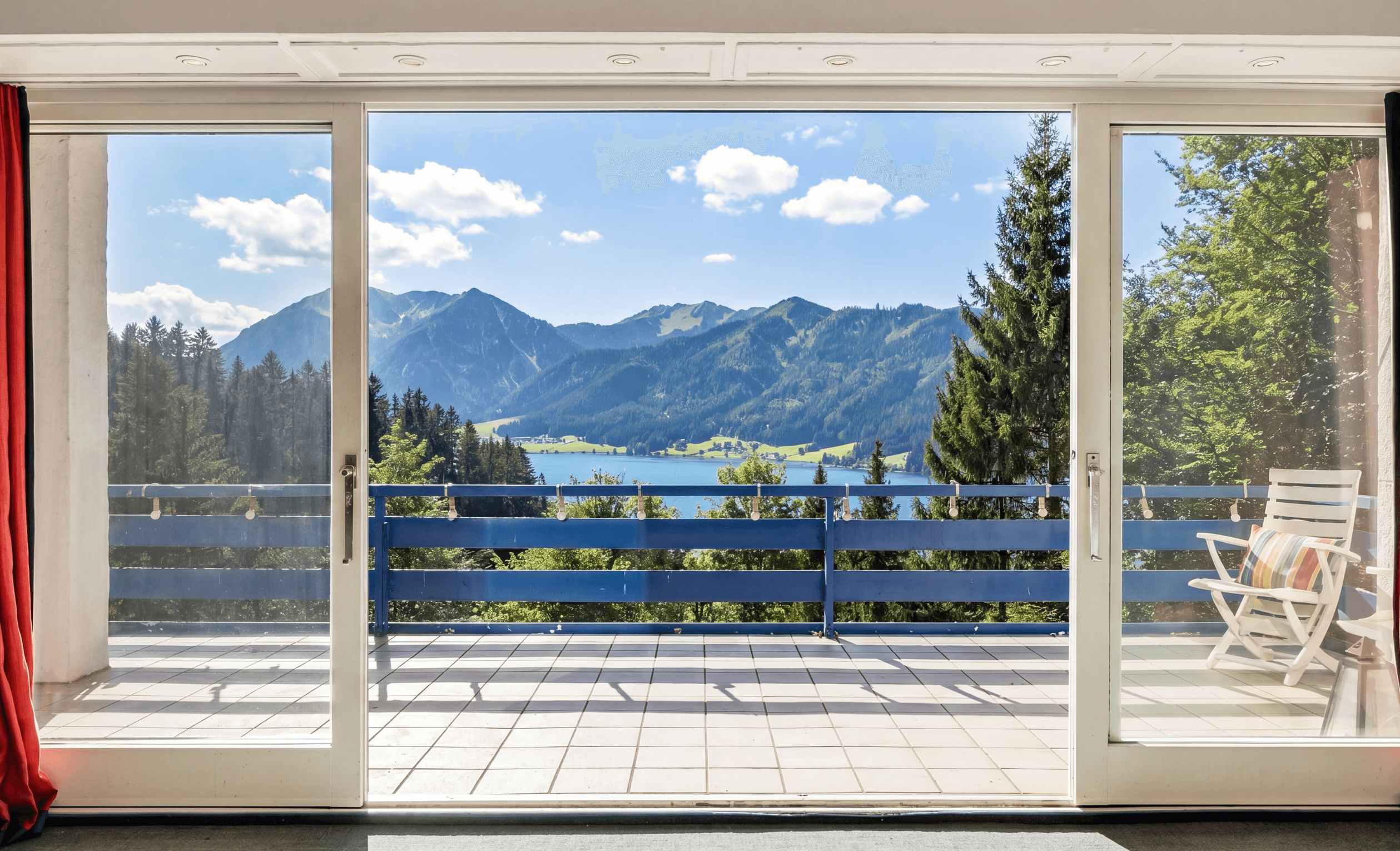 Blick vom Wohnzimmer